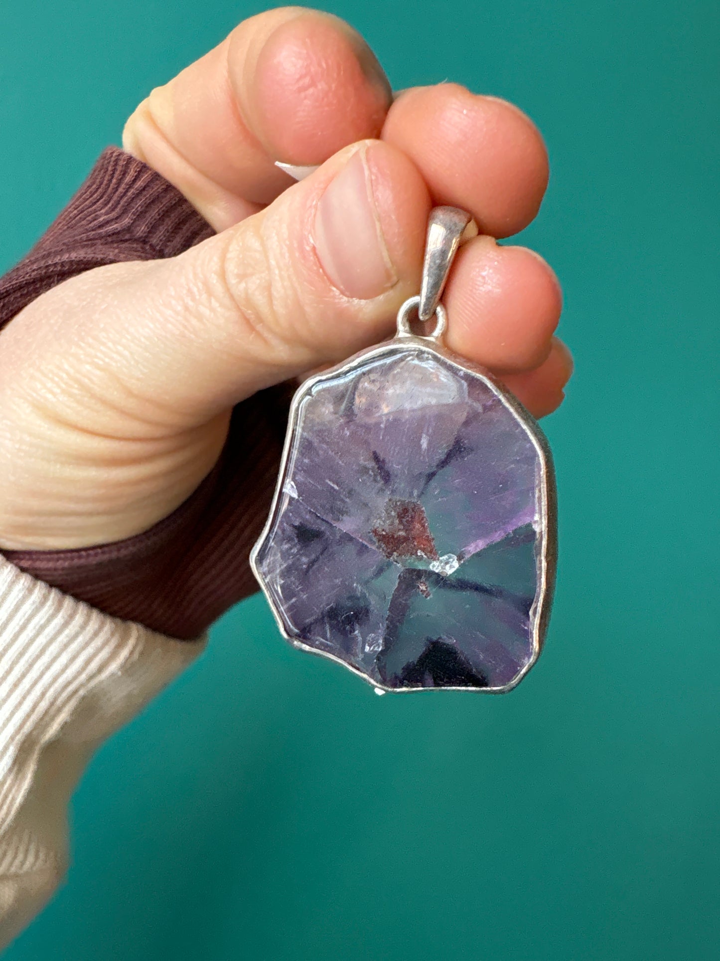 *Pendant star amethyst slice