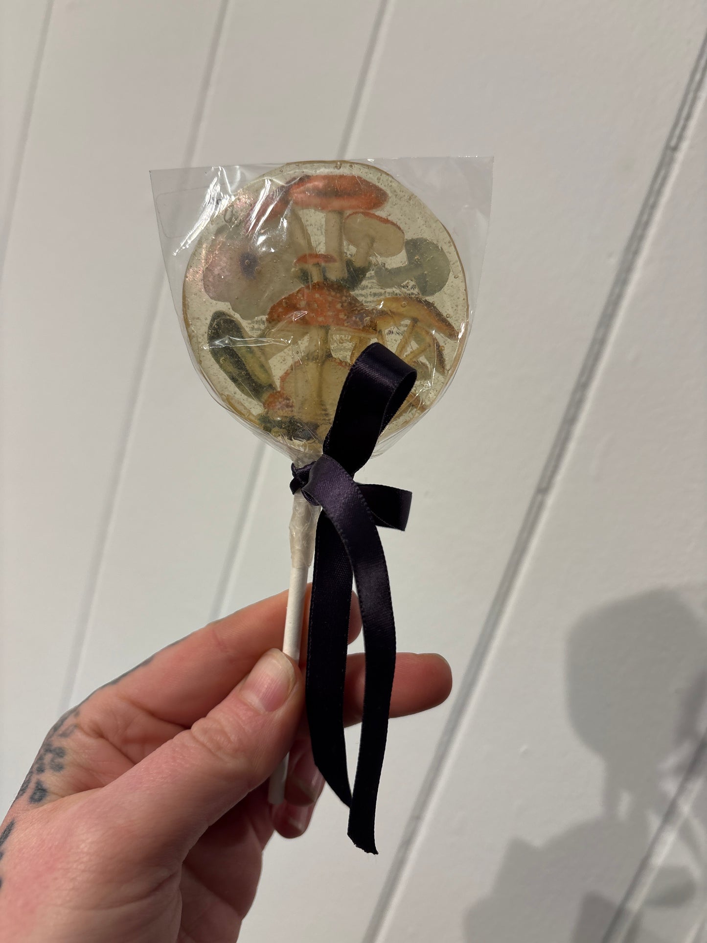 Mushroom lollipop