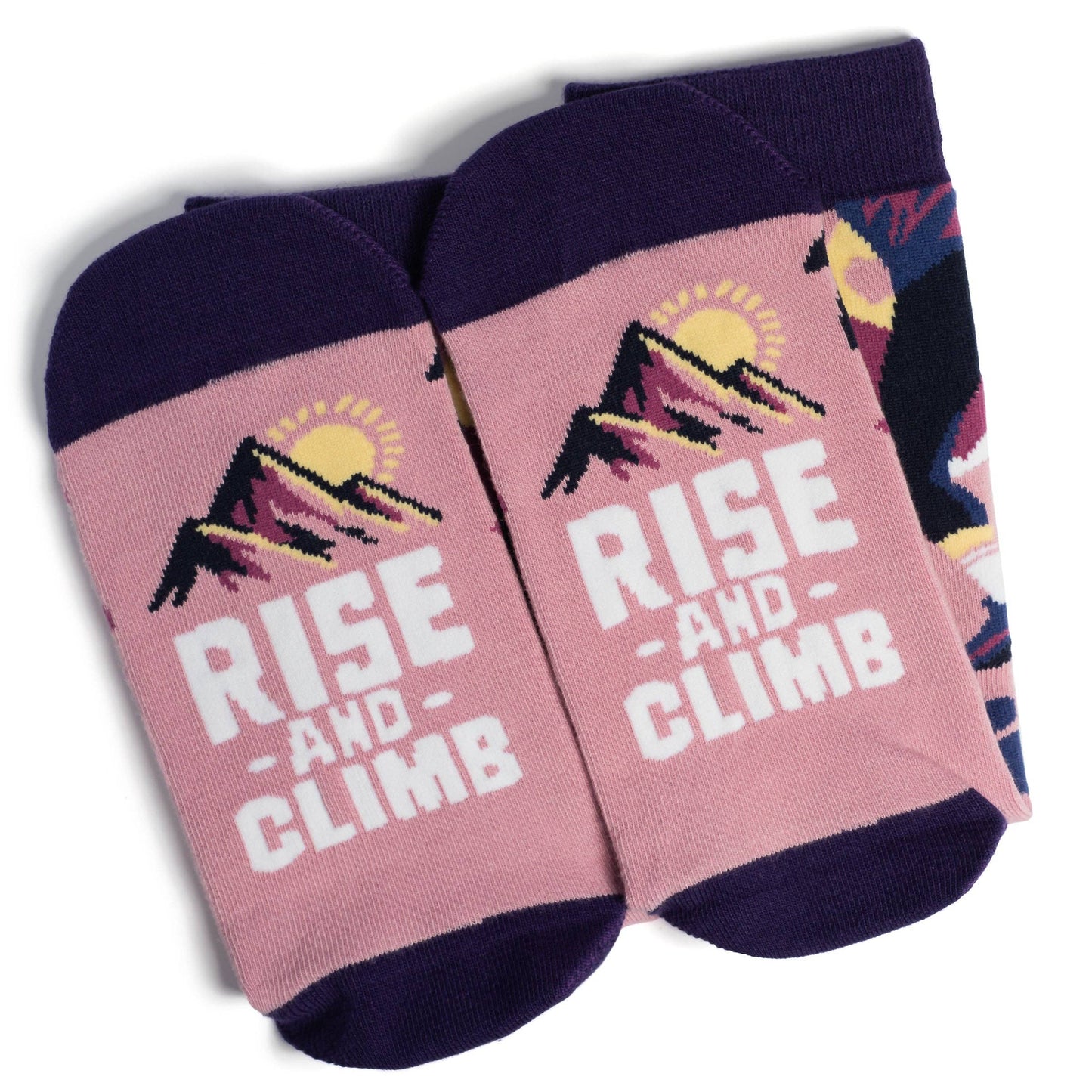 Rise and Climb (Purple) Socks