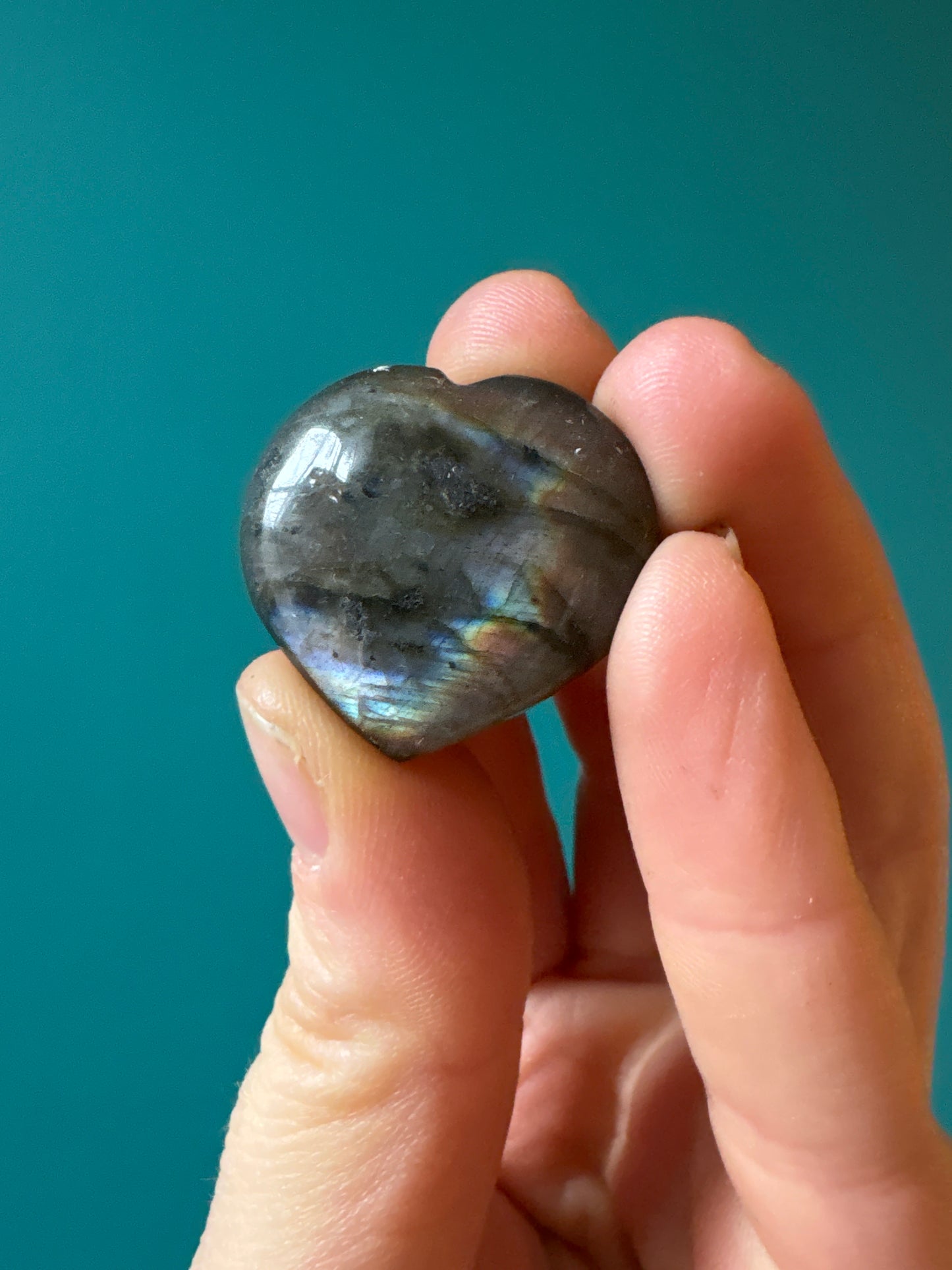 *Labradorite Heart