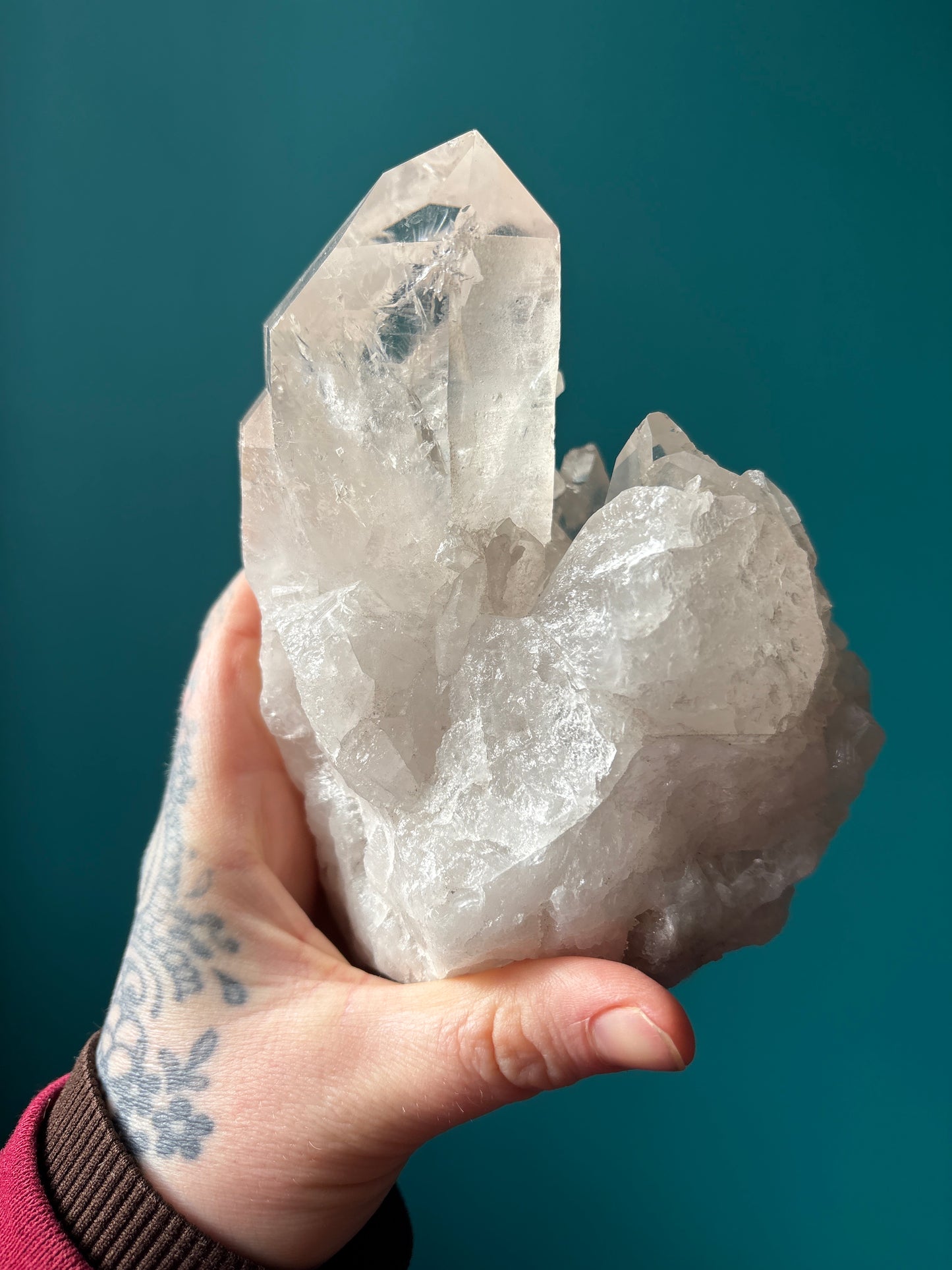 *High quality large quartz cluster