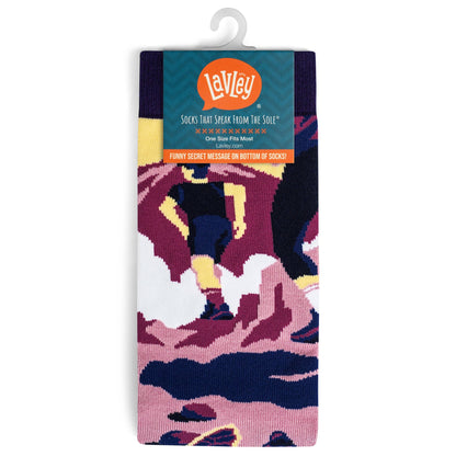 Rise and Climb (Purple) Socks