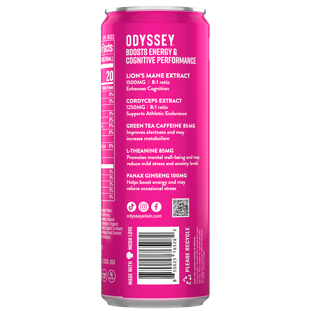 *Dragon Fruit Lemonade 85mg Sparkling Mushroom Energy