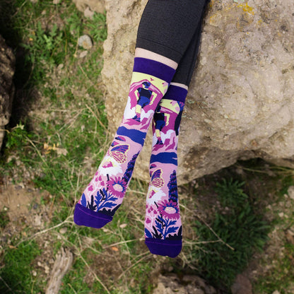 Rise and Climb (Purple) Socks