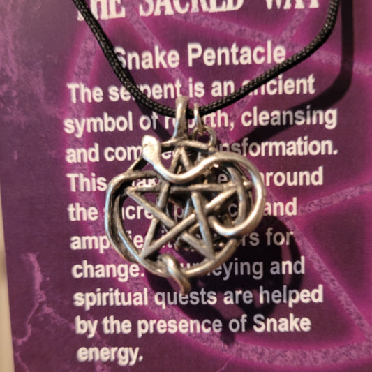 Wicca The Sacred Way Pewter Necklace