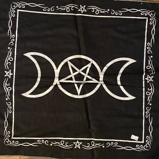 *Triple Moon Altar Cloth 20x20”