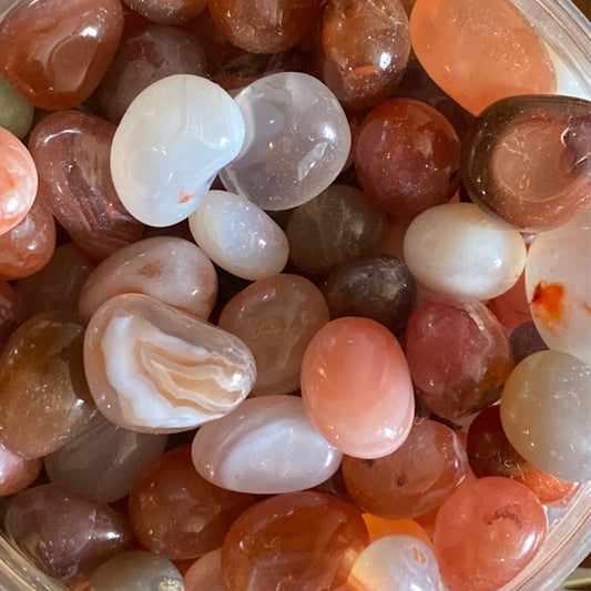 *Tumble Mixed carnelian Agate