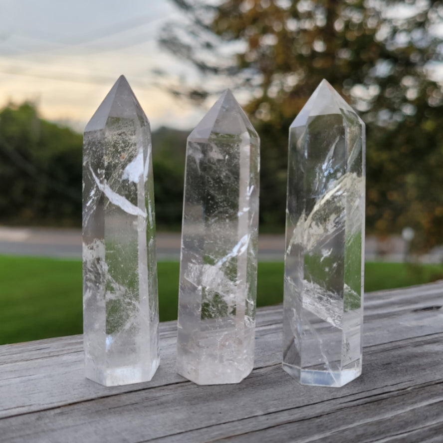 *Tower Clear Quartz ring display items