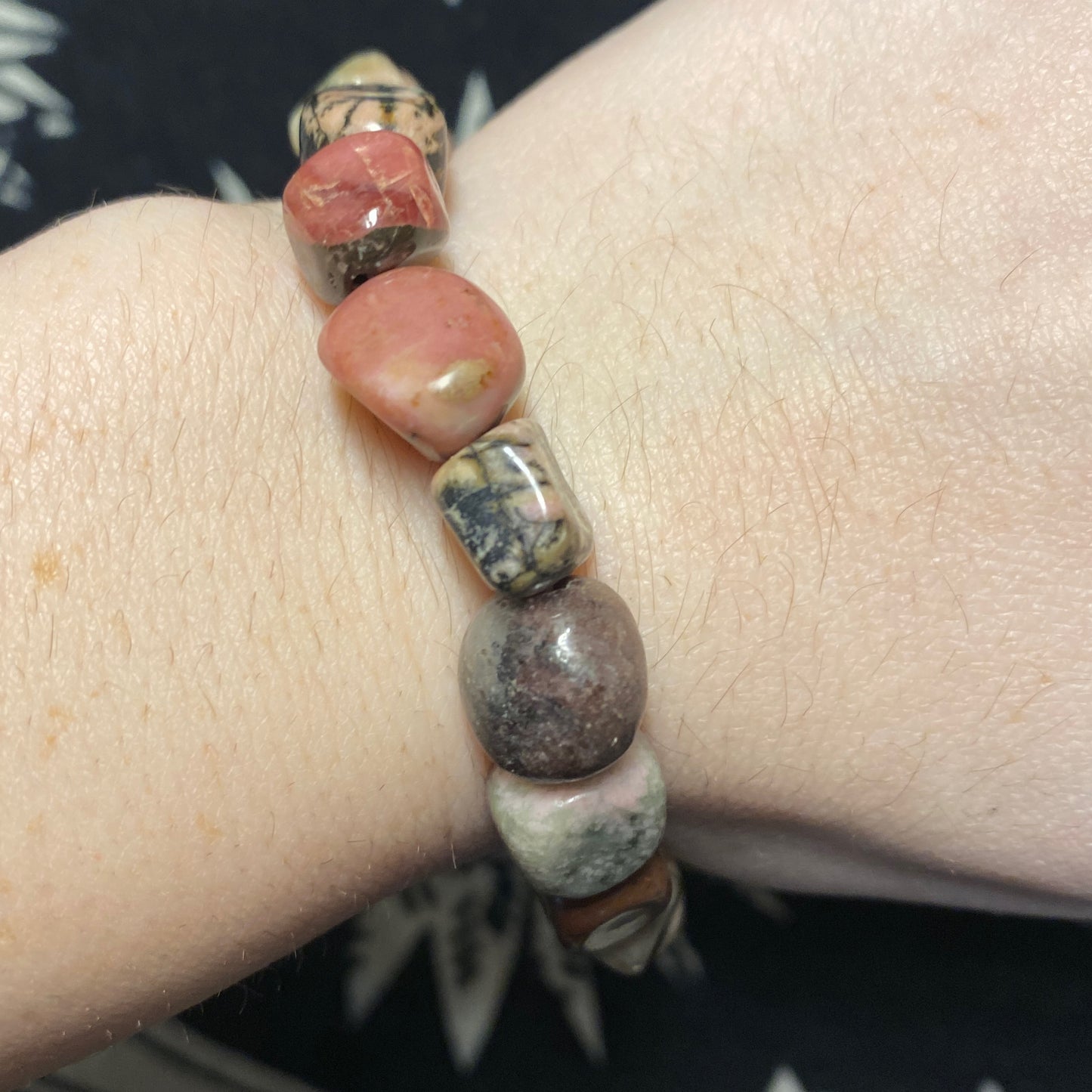 Bracelet Rhodonite Tumbled