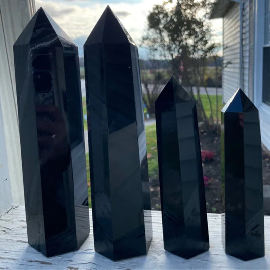 Black Obsidian Larger Points