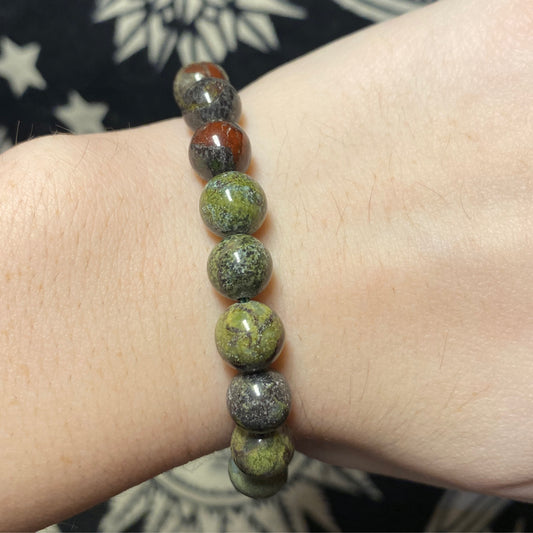 Bracelet Dragons Blood Jasper 8mm