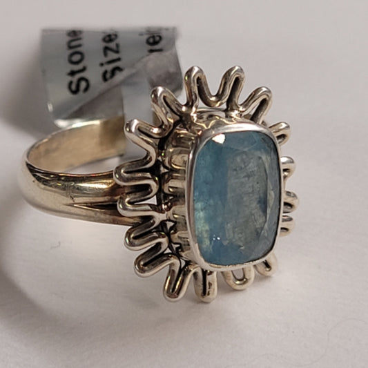 Ring Sun Aquamarine