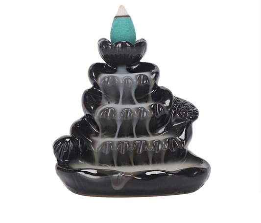 Spring Garden Ceramic Backflow Incense Burner