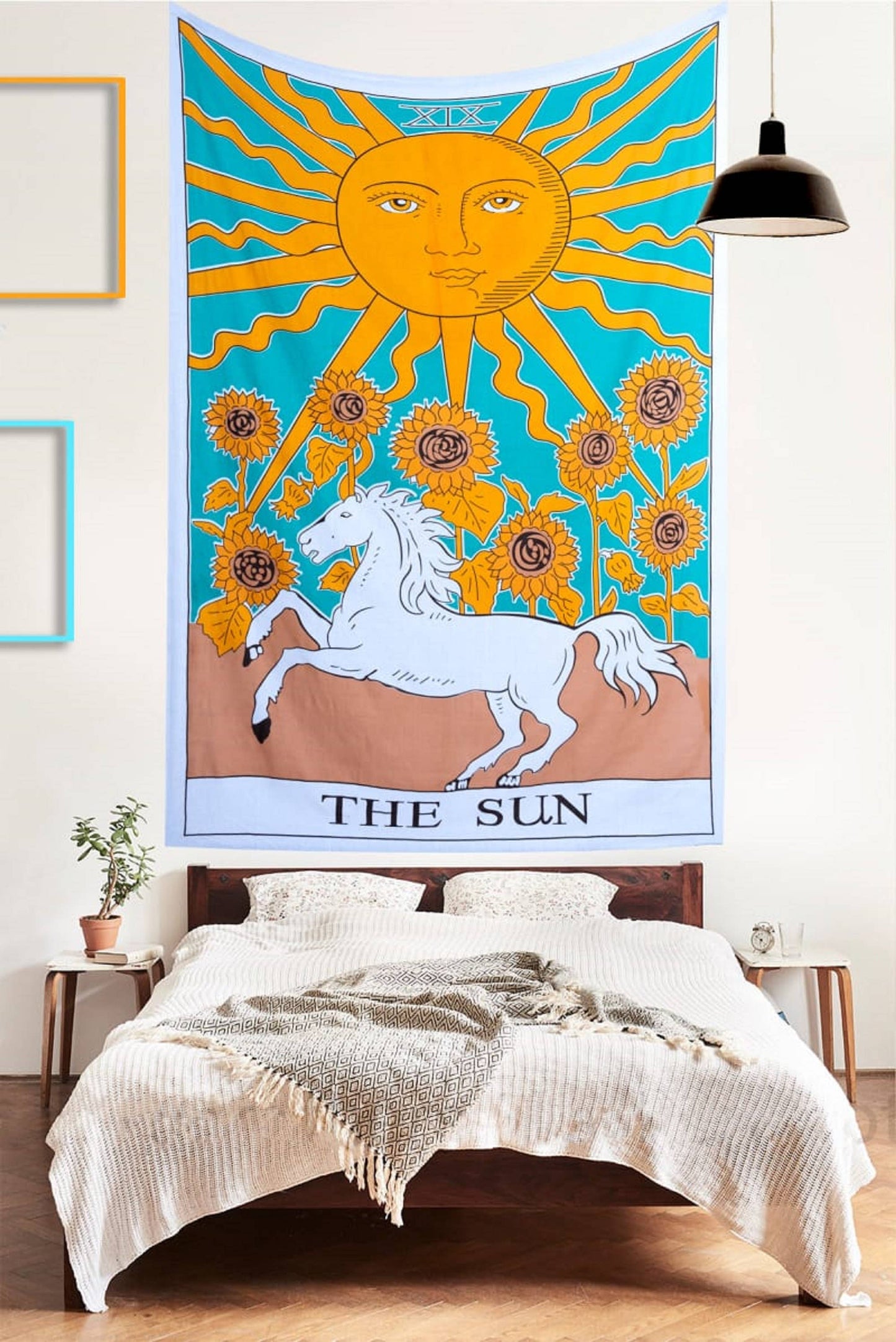 *Tapestry The Sun Horse Wall Hanging Decor Medieval Europe