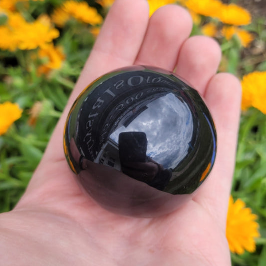 Sphere Rainbow Obsidian