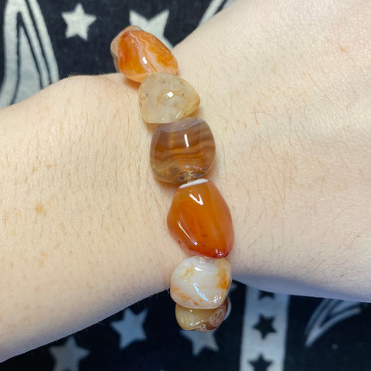 Bracelet Carnelian Tumbled