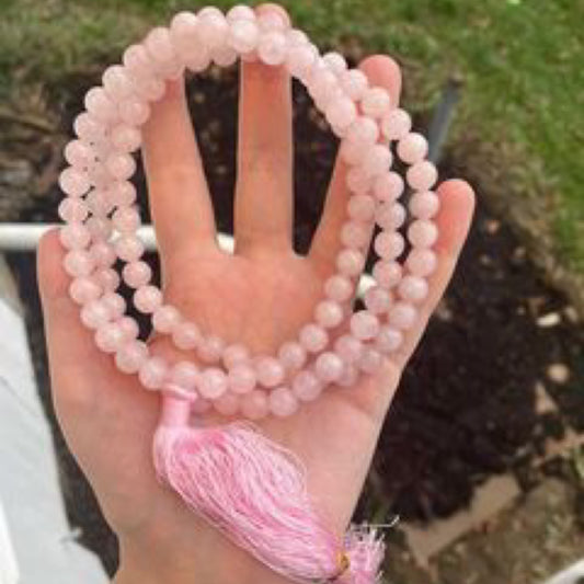 Necklace Rose Quartz Mala