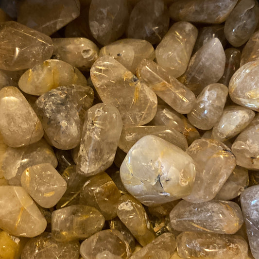 *Tumble Rutilated Quartz