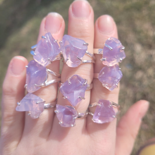 Ring Raw Lavender Quartz