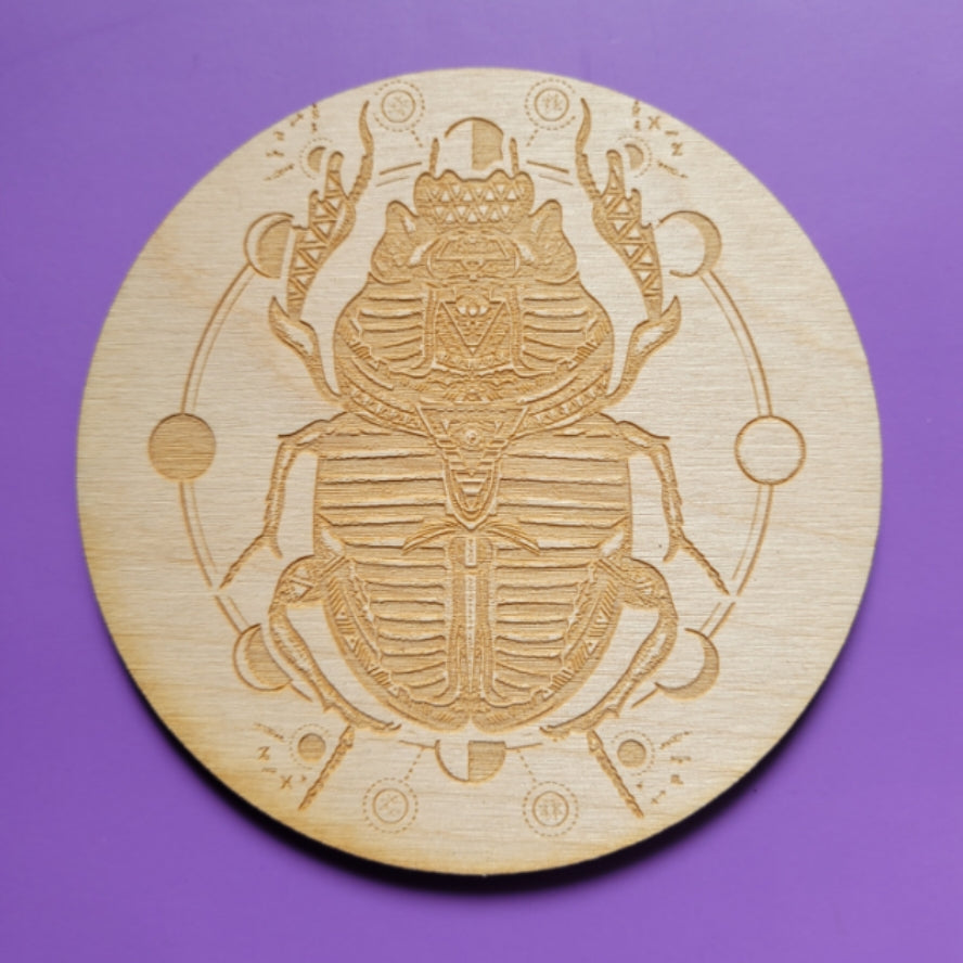 Scarab Beetle Crystal Grid