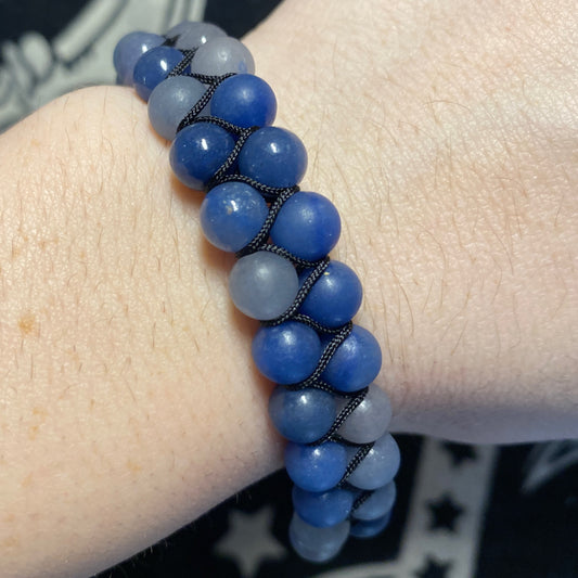 Bracelet Blue Aventurine Double Row