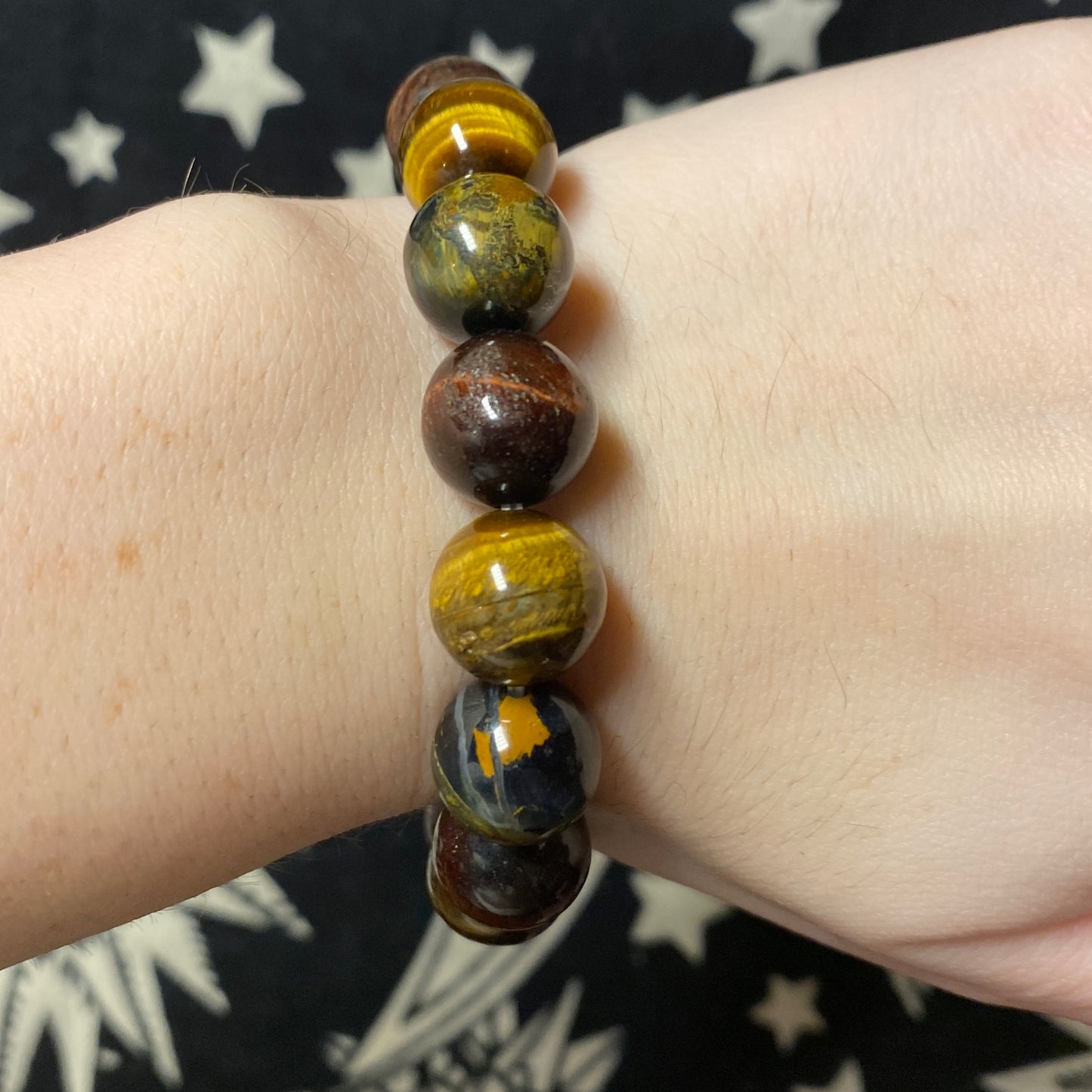 Bracelet Tricolor Tigers Eye 12mm