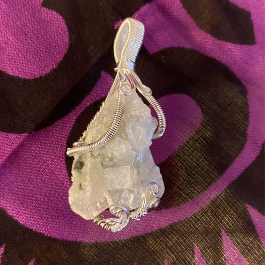 Pendant Wire Wrap Apophyllite