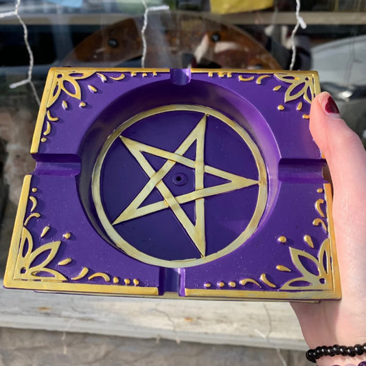 Pentacle Spell Book Incense Burner/Ashtray