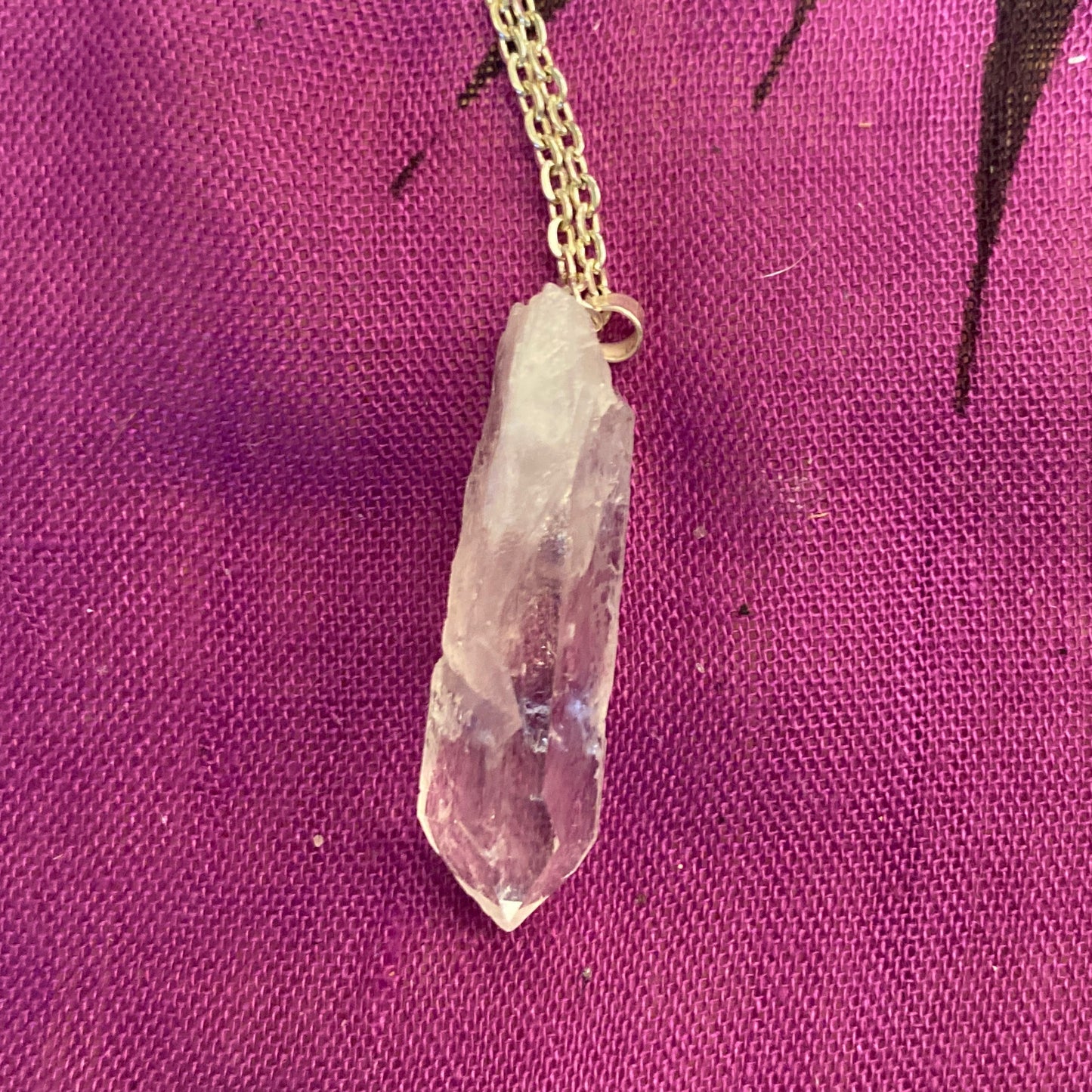 Pendant Clear Quartz Raw