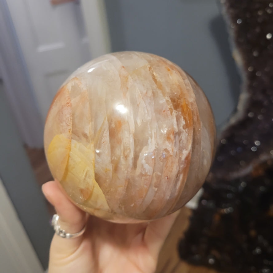 Sphere Fire Quartz