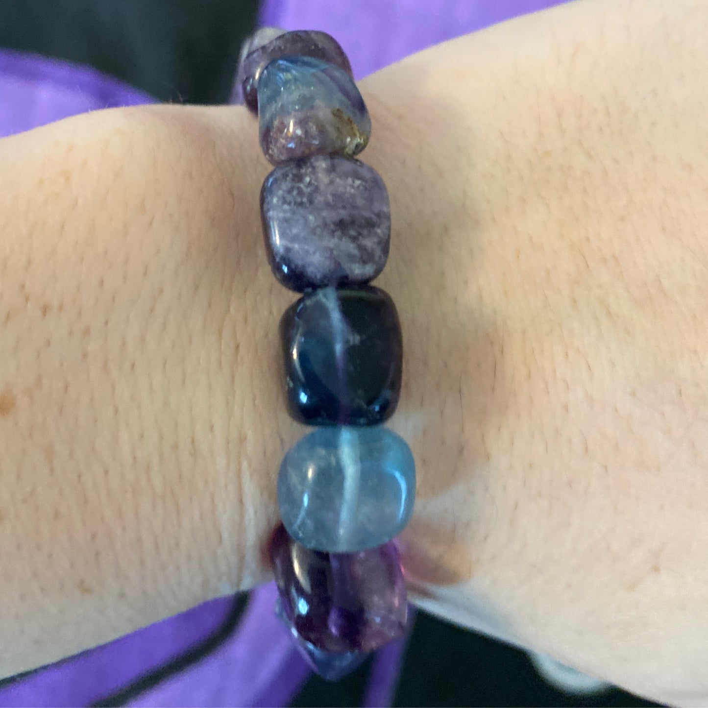 Bracelet Fluorite Tumbled