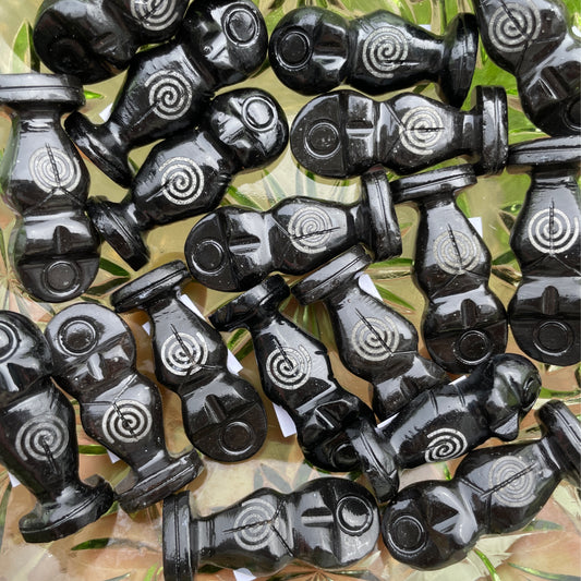 *Goddess Black Onyx With Spiral