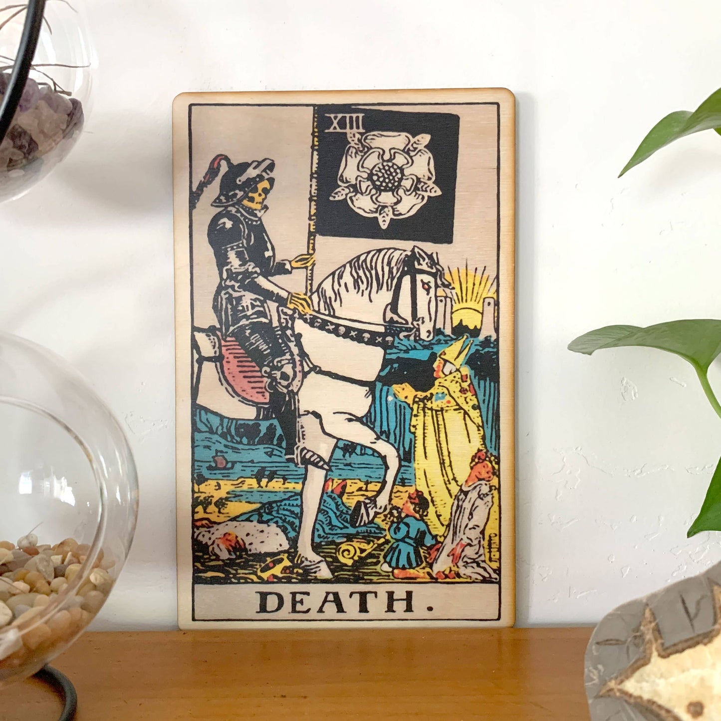 Wood Wall Art Tarot - 13 - Death Full Color